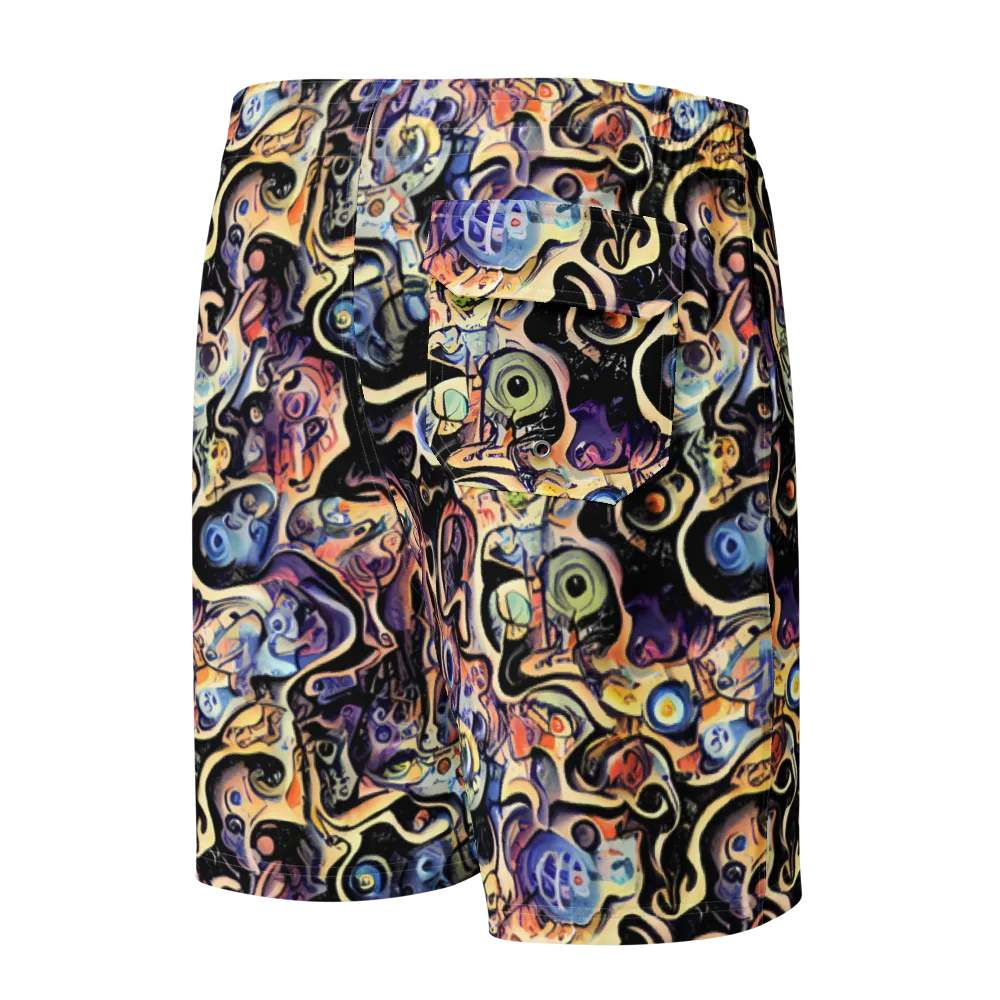 Grosz Galaxy on Men's Board Shorts — Back