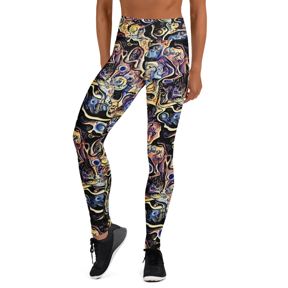 Grosz Galaxy on Yoga Leggings — Front