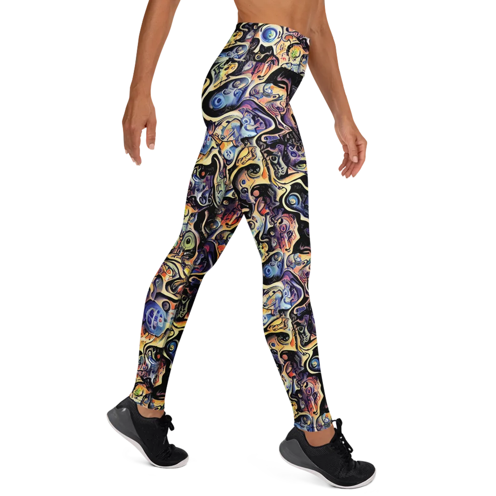 Grosz Galaxy on Yoga Leggings — Right