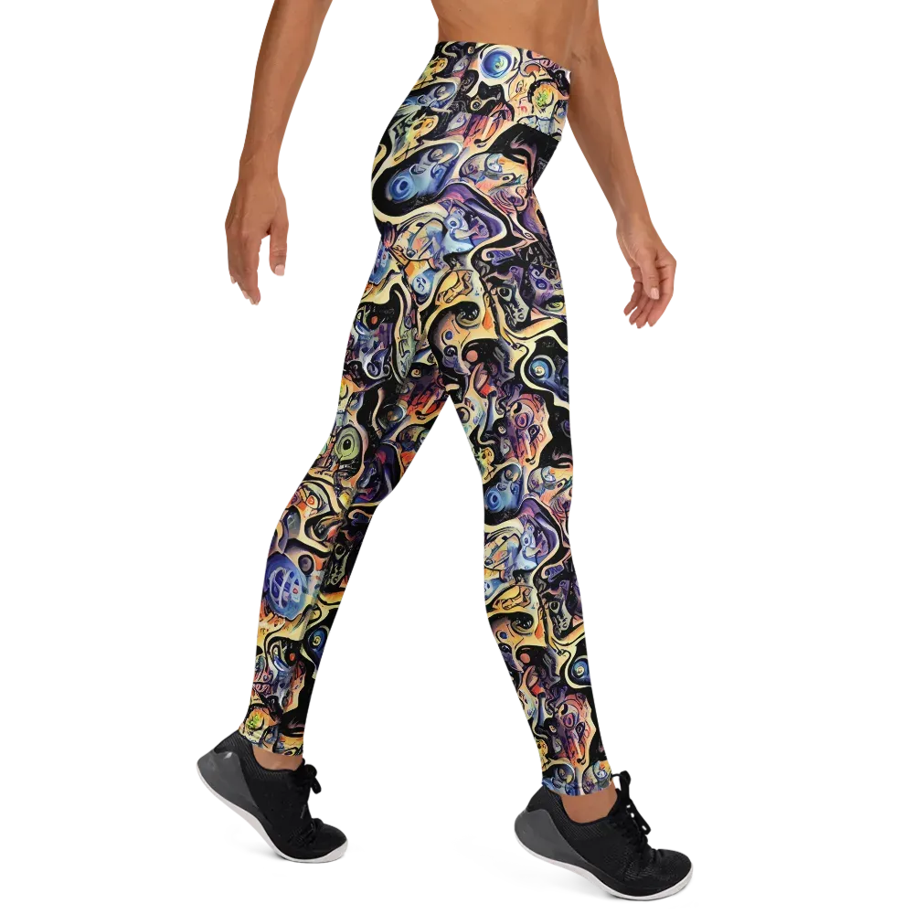 Grosz Galaxy on Yoga Leggings — Right