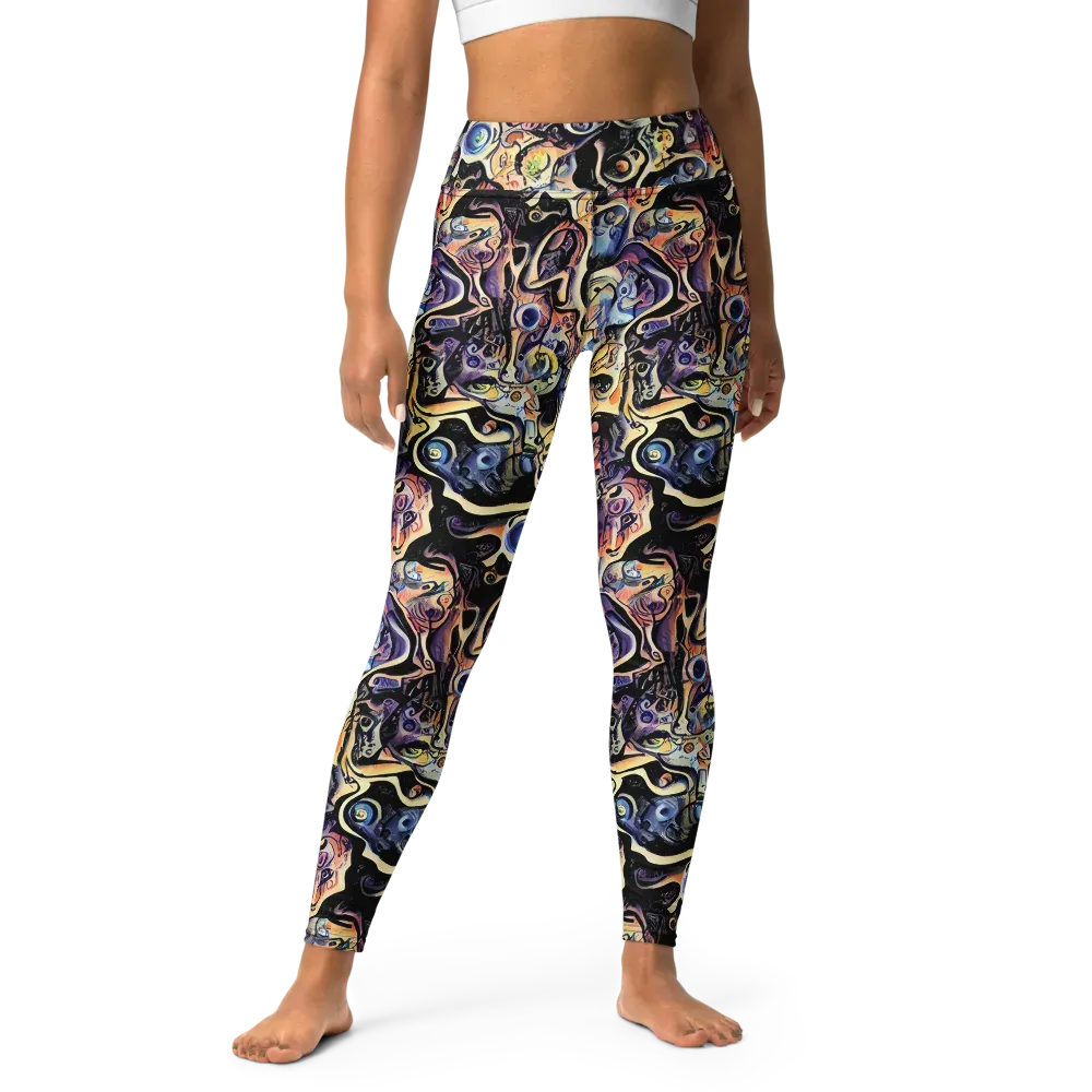 Grosz Galaxy on Yoga Leggings — Front