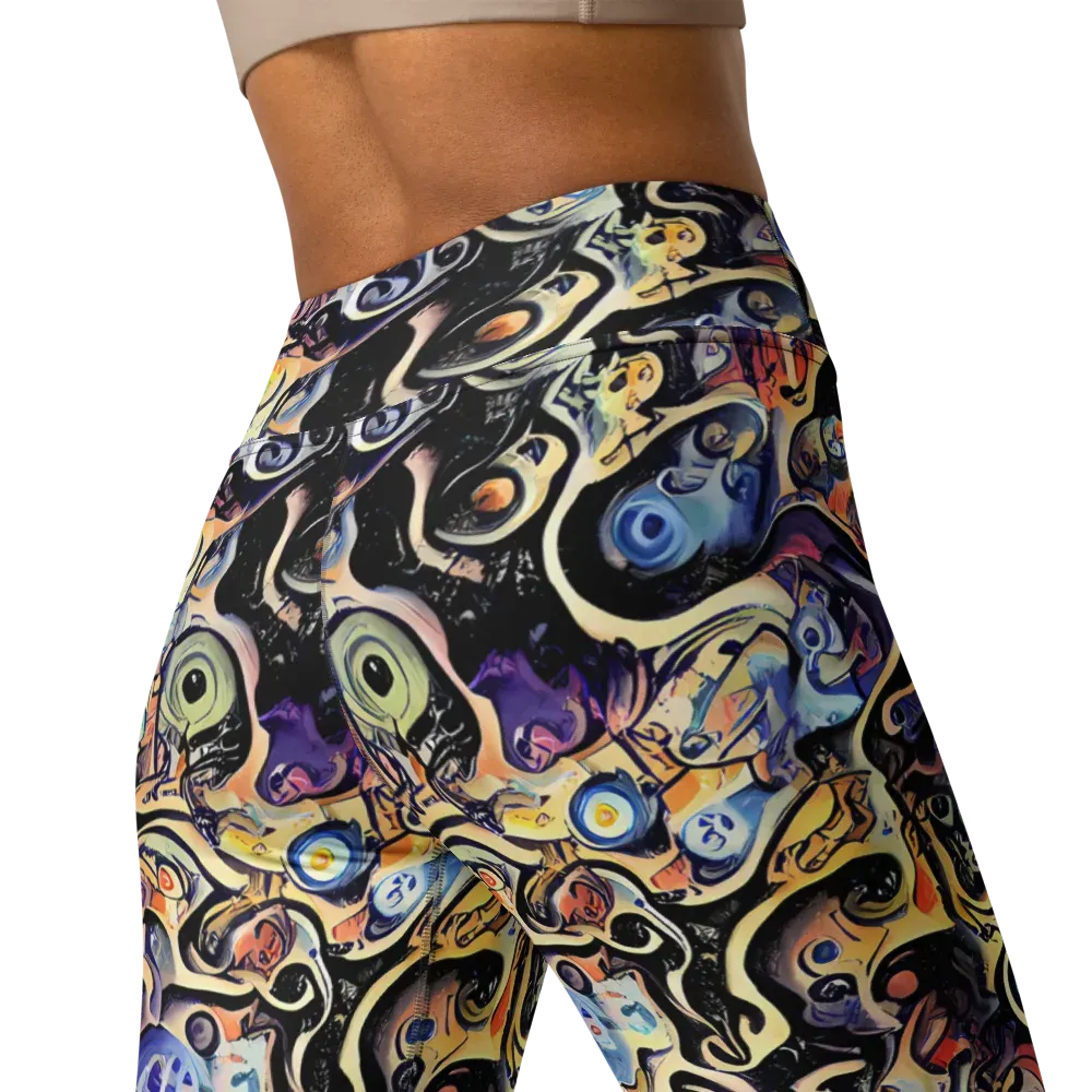 Grosz Galaxy on Yoga Leggings — Back