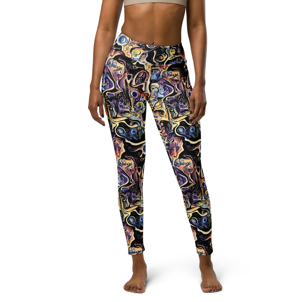 Grosz Galaxy on Yoga Leggings — Front