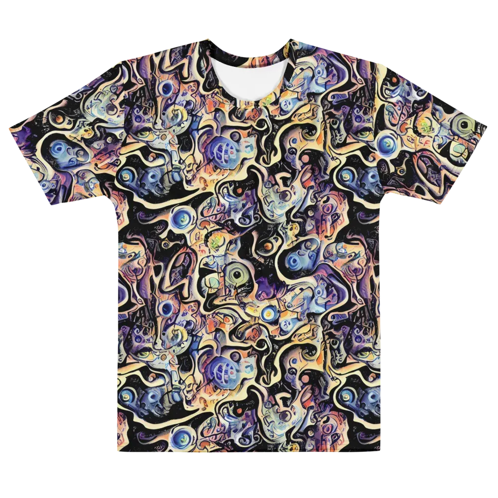 Grosz Galaxy on Men's Cotton Crew Neck T-Shirt — Front