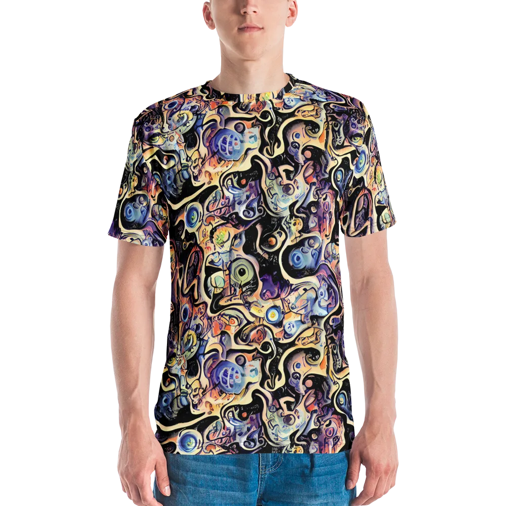 Grosz Galaxy on Men's Crew Neck T-Shirt — Front