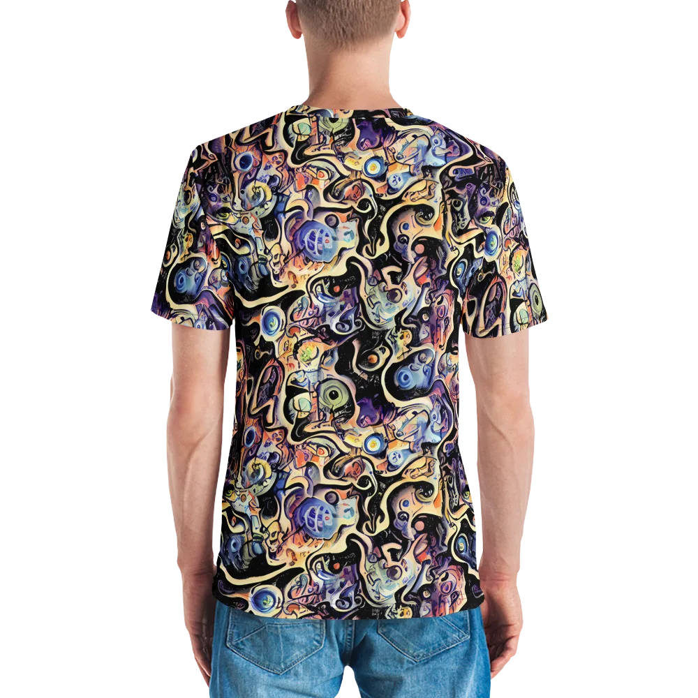 Grosz Galaxy on Men's Crew Neck T-Shirt — Back