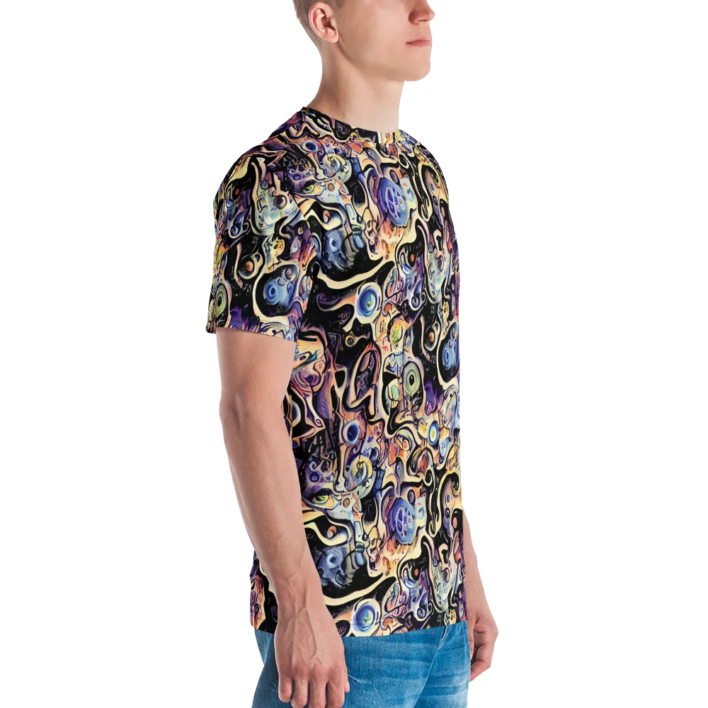 Grosz Galaxy on Men's Crew Neck T-Shirt — Right