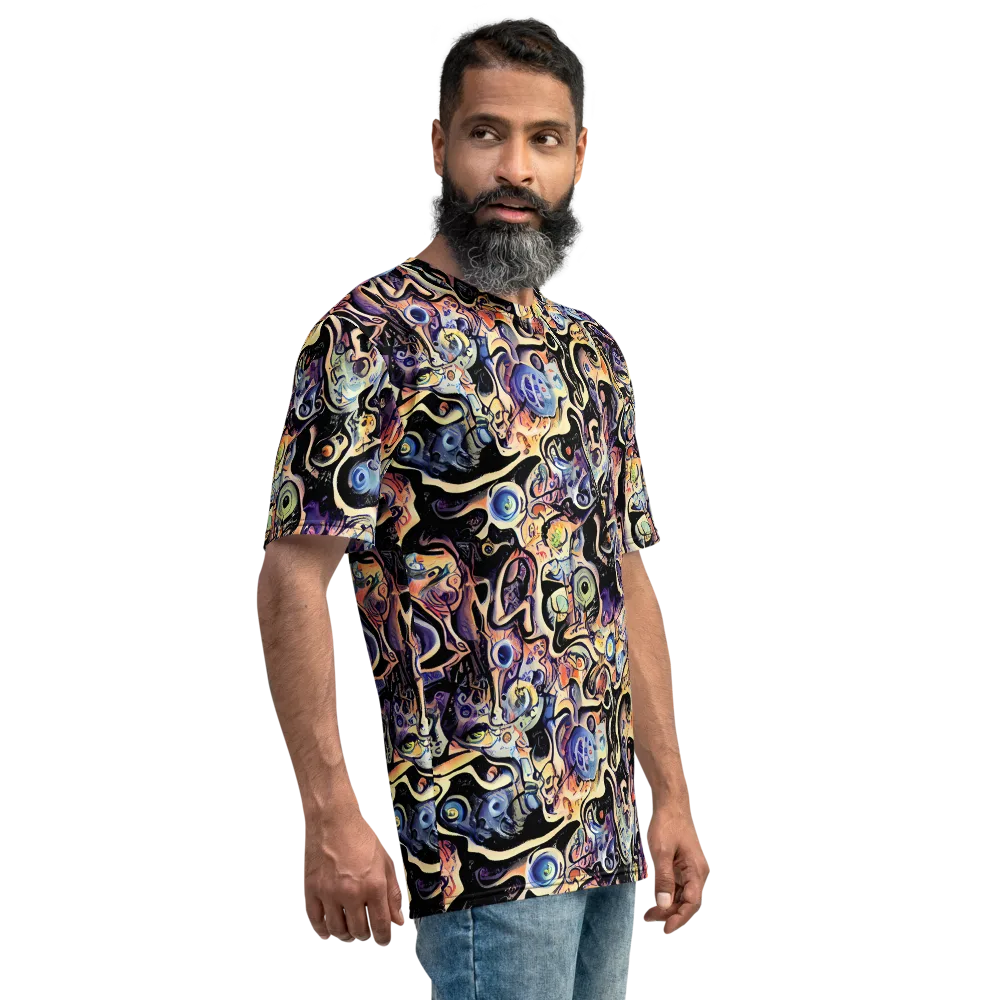 Grosz Galaxy on Men's Crew Neck T-Shirt — Right