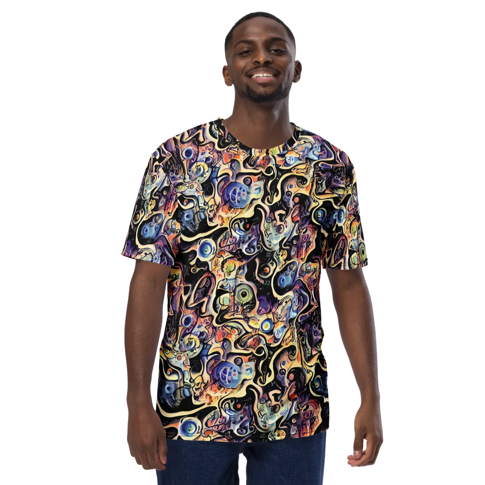 Grosz Galaxy on Men's Crew Neck T-Shirt — Front