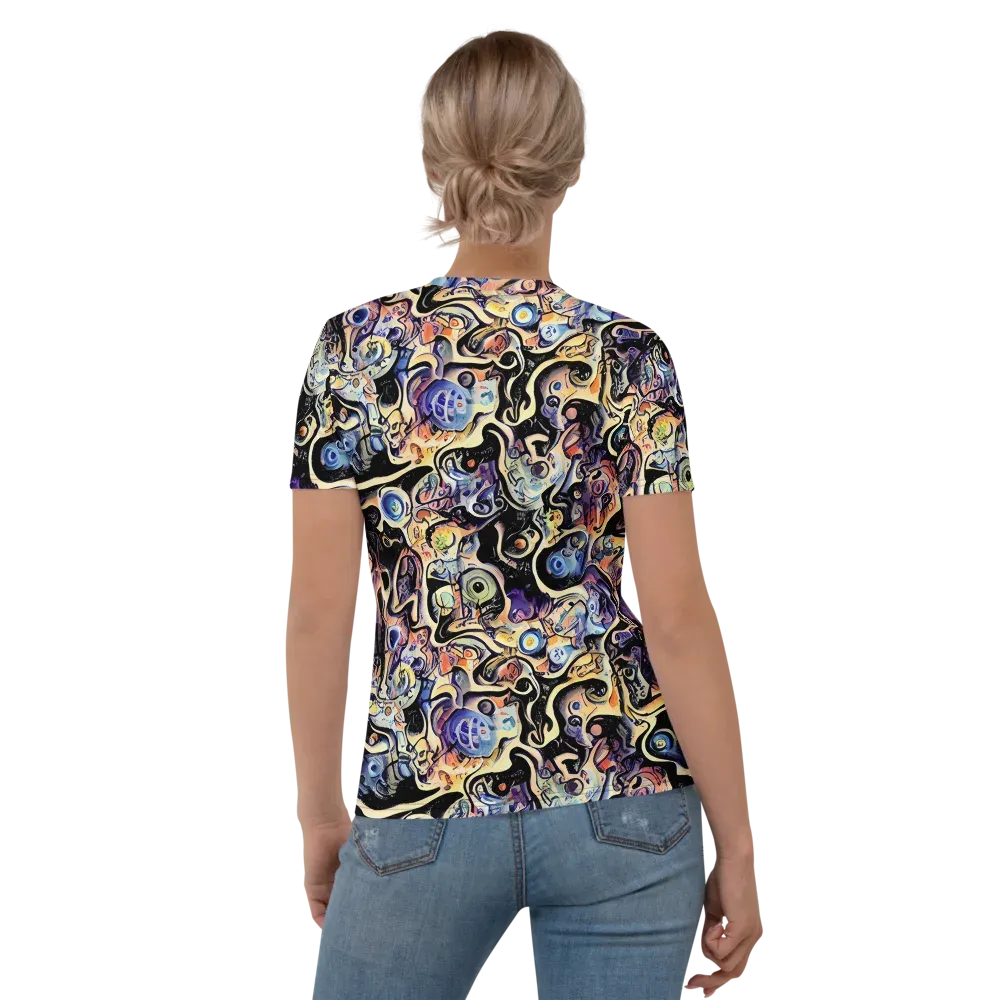 Grosz Galaxy on Women's Crew Neck T-Shirt — Back