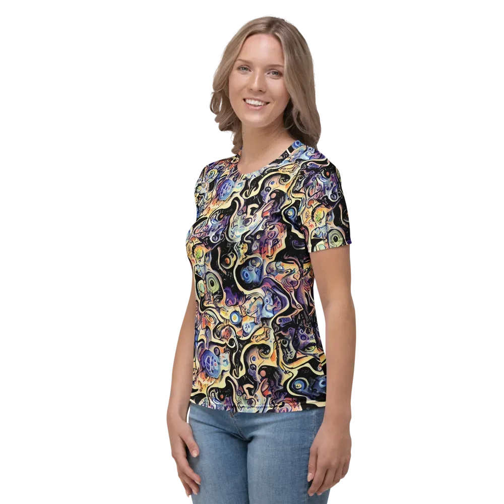 Grosz Galaxy on Women's Crew Neck T-Shirt — Left