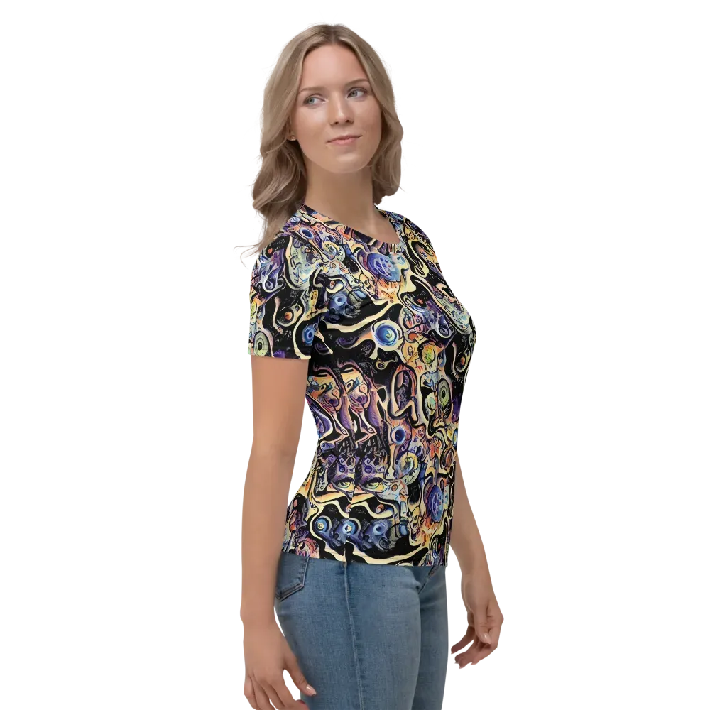Grosz Galaxy on Women's Crew Neck T-Shirt — Right