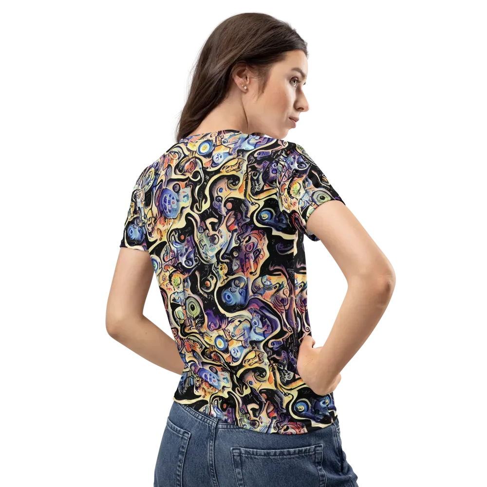 Grosz Galaxy on Women's Crew Neck T-Shirt — Back
