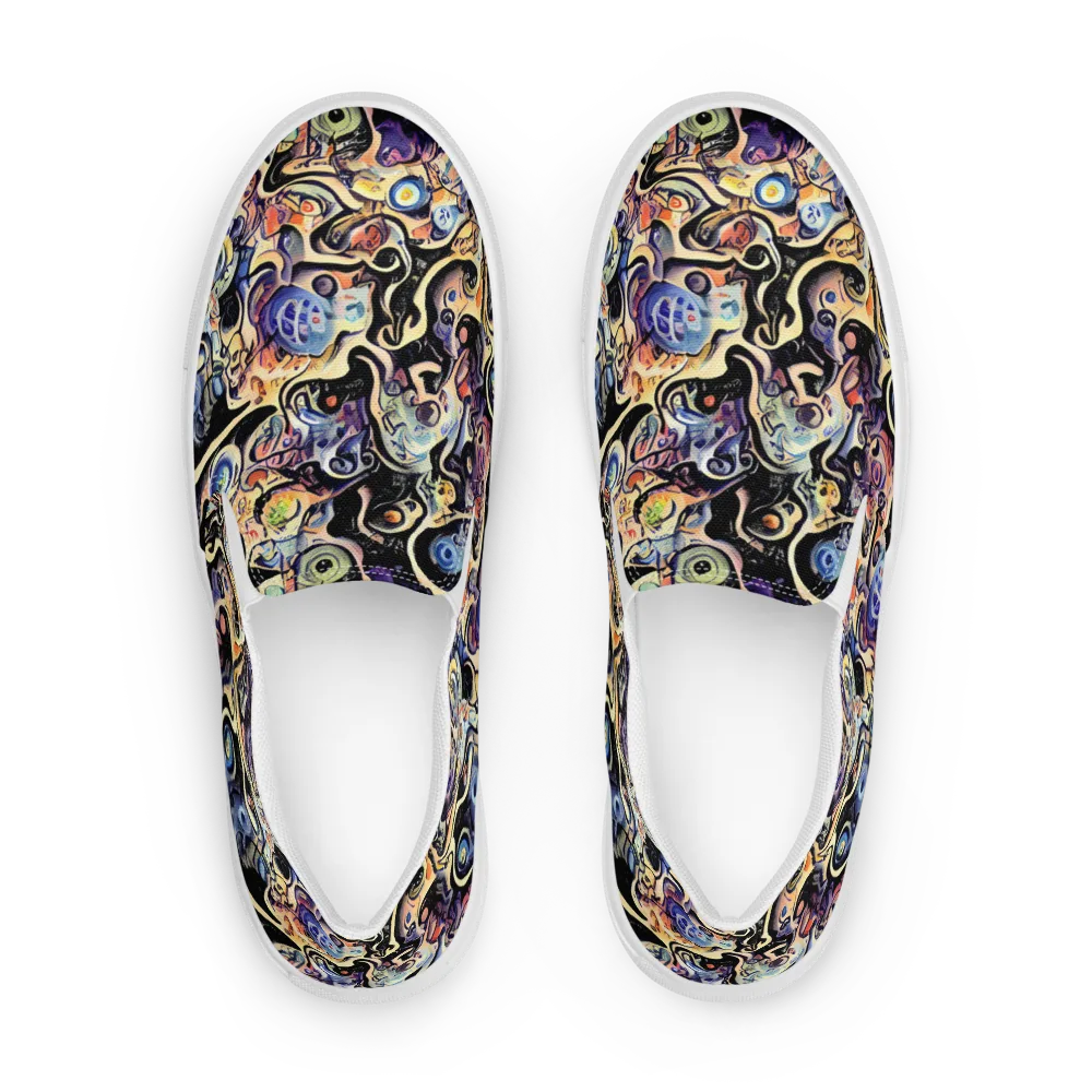 Grosz Galaxy on Men's Slip-On Canvas Shoes — Front