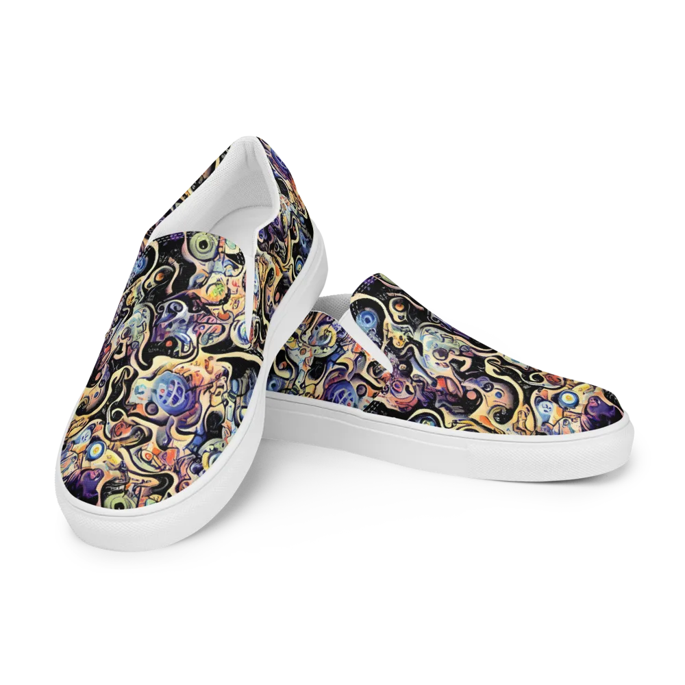 Grosz Galaxy on Men's Slip-On Canvas Shoes — Left Front