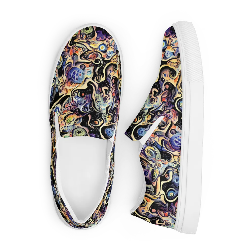 Grosz Galaxy on Men's Slip-On Canvas Shoes — Front