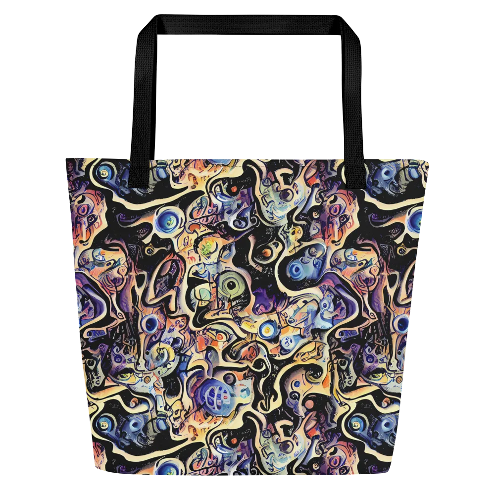Grosz Galaxy on Large Tote Bag W/ Pocket — Front