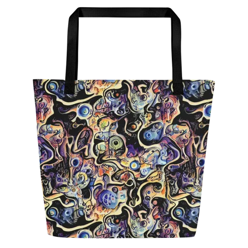 Grosz Galaxy on a Large Tote Bag W/ Pocket