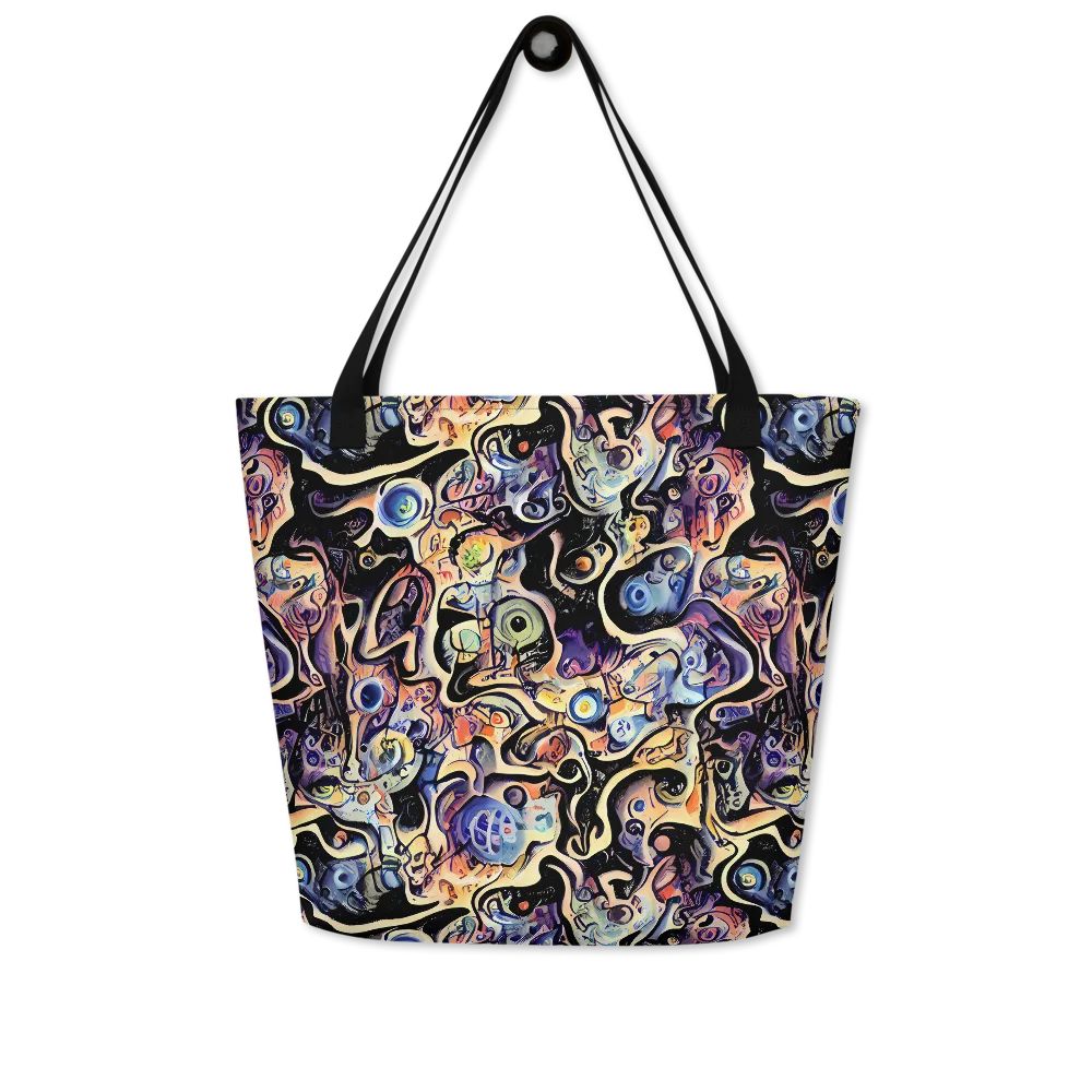 Grosz Galaxy on Large Tote Bag W/ Pocket — Front