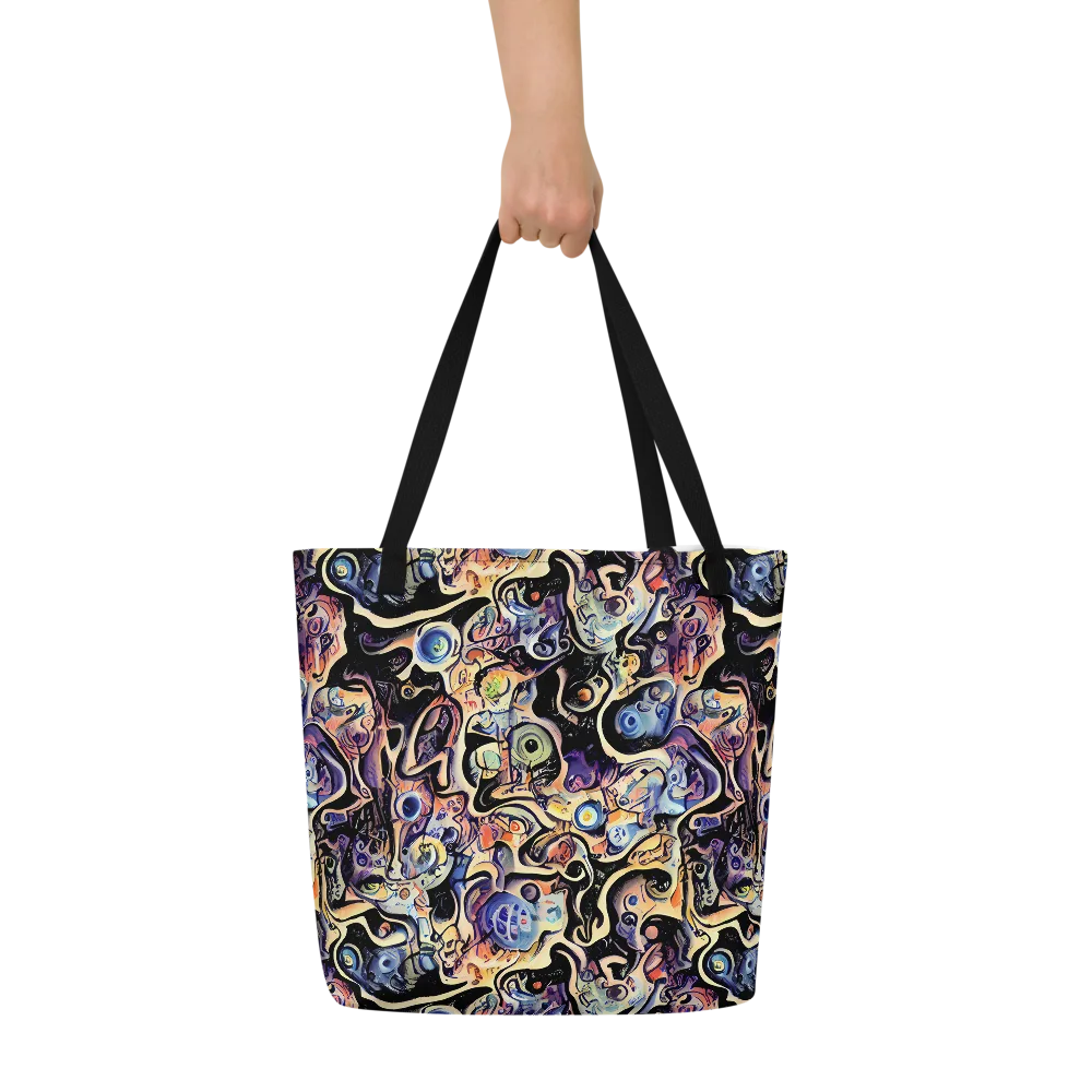 Grosz Galaxy on Large Tote Bag W/ Pocket — Front