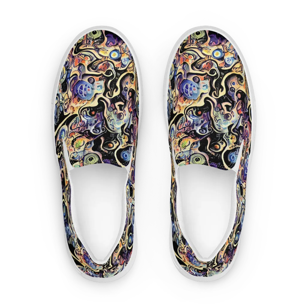 Grosz Galaxy on Women's Slip-On Canvas Shoes — Front