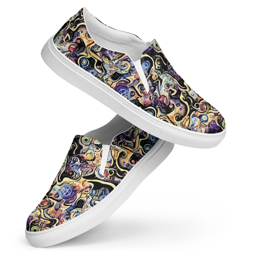 Grosz Galaxy on Women's Slip-On Canvas Shoes — Front
