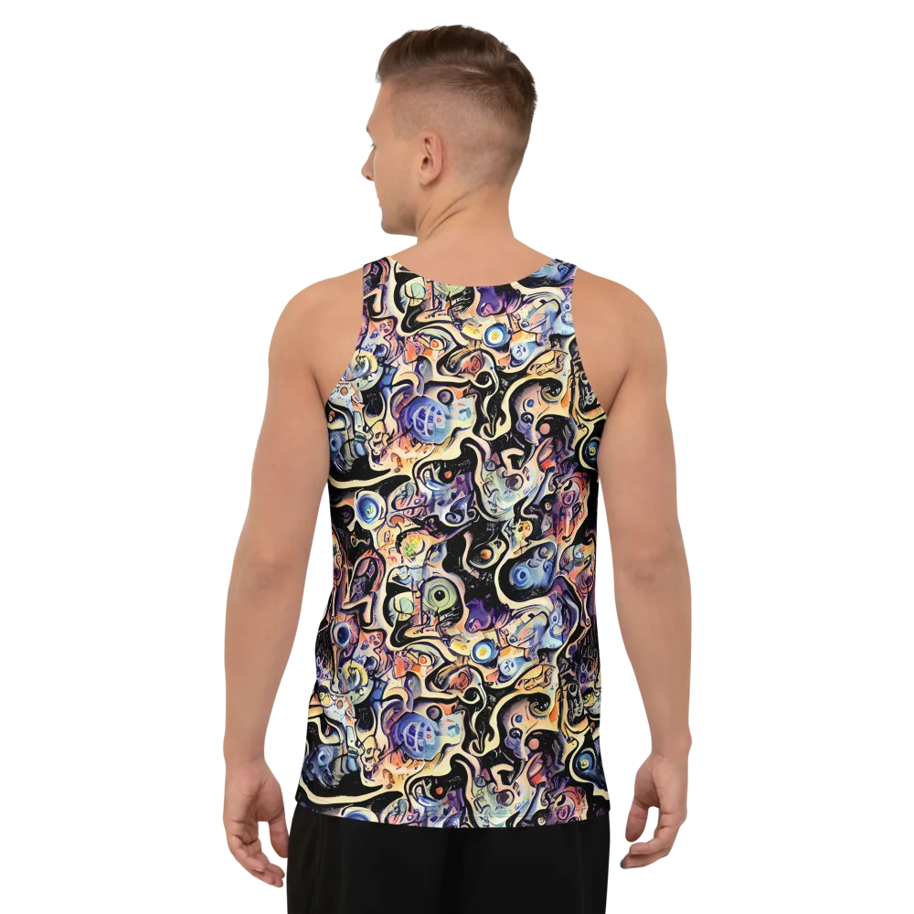 Grosz Galaxy on Men's Tank Top — Back