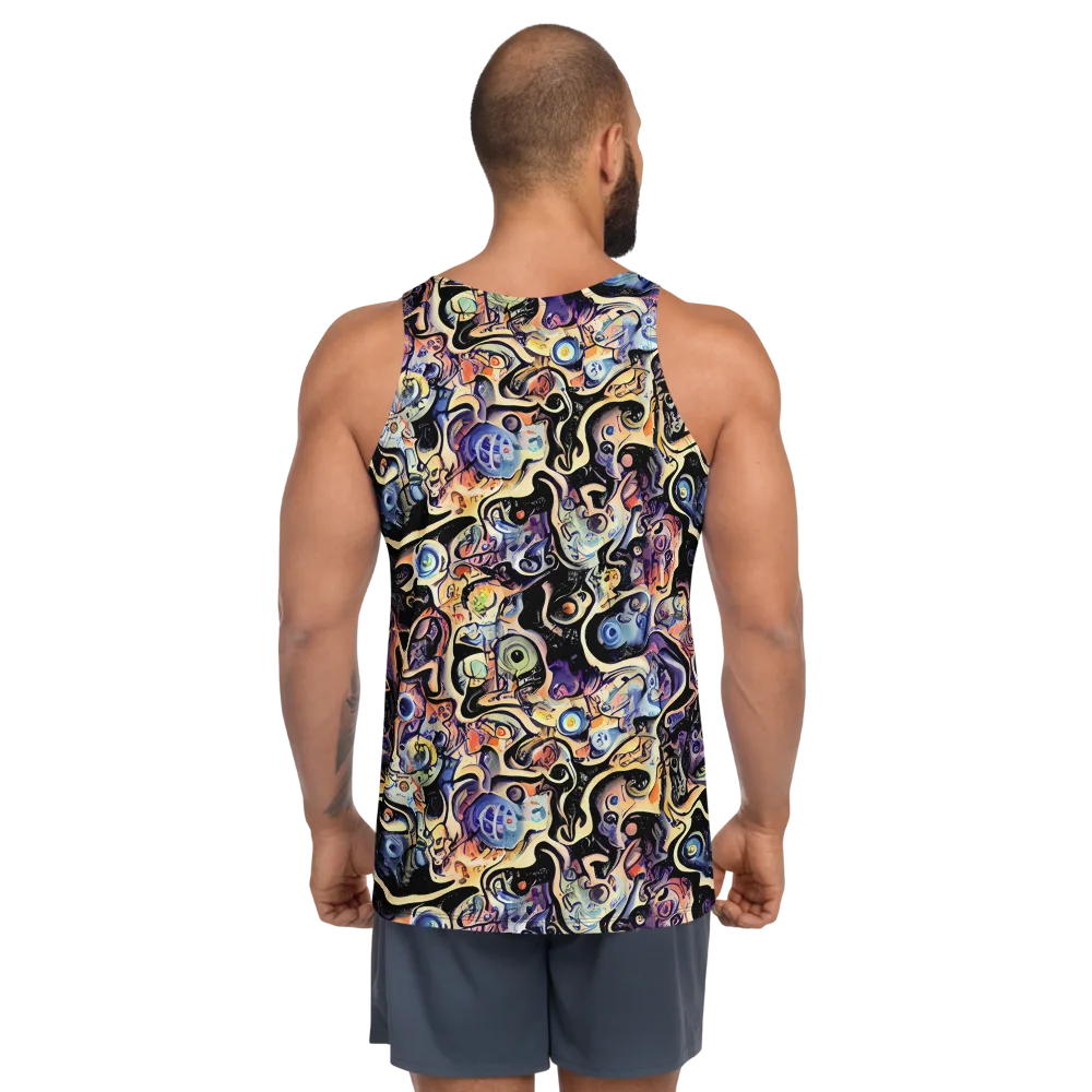 Grosz Galaxy on Men's Tank Top — Back
