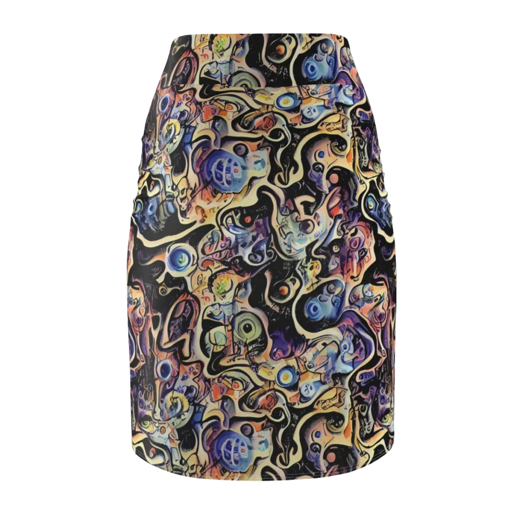 Grosz Galaxy on Pencil Skirt — Back