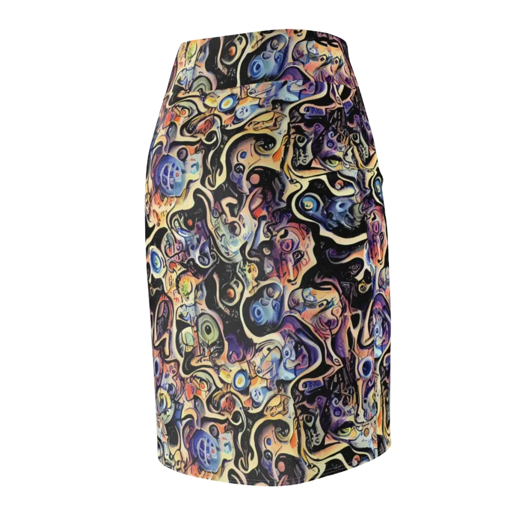 Grosz Galaxy on Pencil Skirt — Back Side