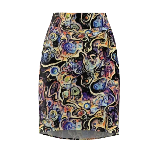Grosz Galaxy on a Pencil Skirt