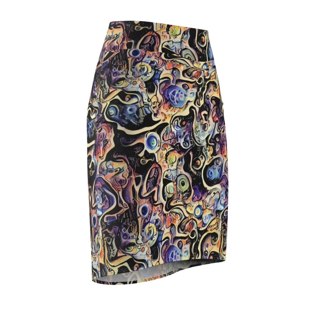 Grosz Galaxy on Pencil Skirt — Front Side