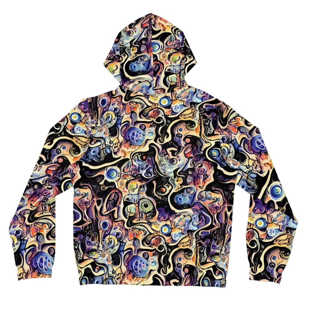 Grosz Galaxy on Women's Full-Zip Hoodie — Back