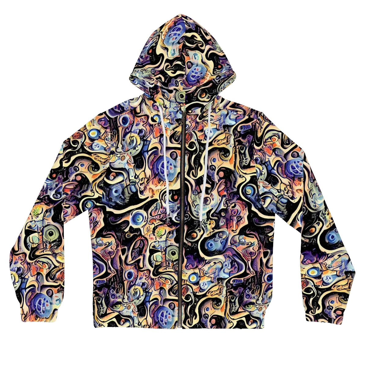 Grosz Galaxy on Women's Full-Zip Hoodie — Front