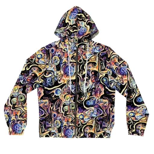Grosz Galaxy on a Women's Full-Zip Hoodie