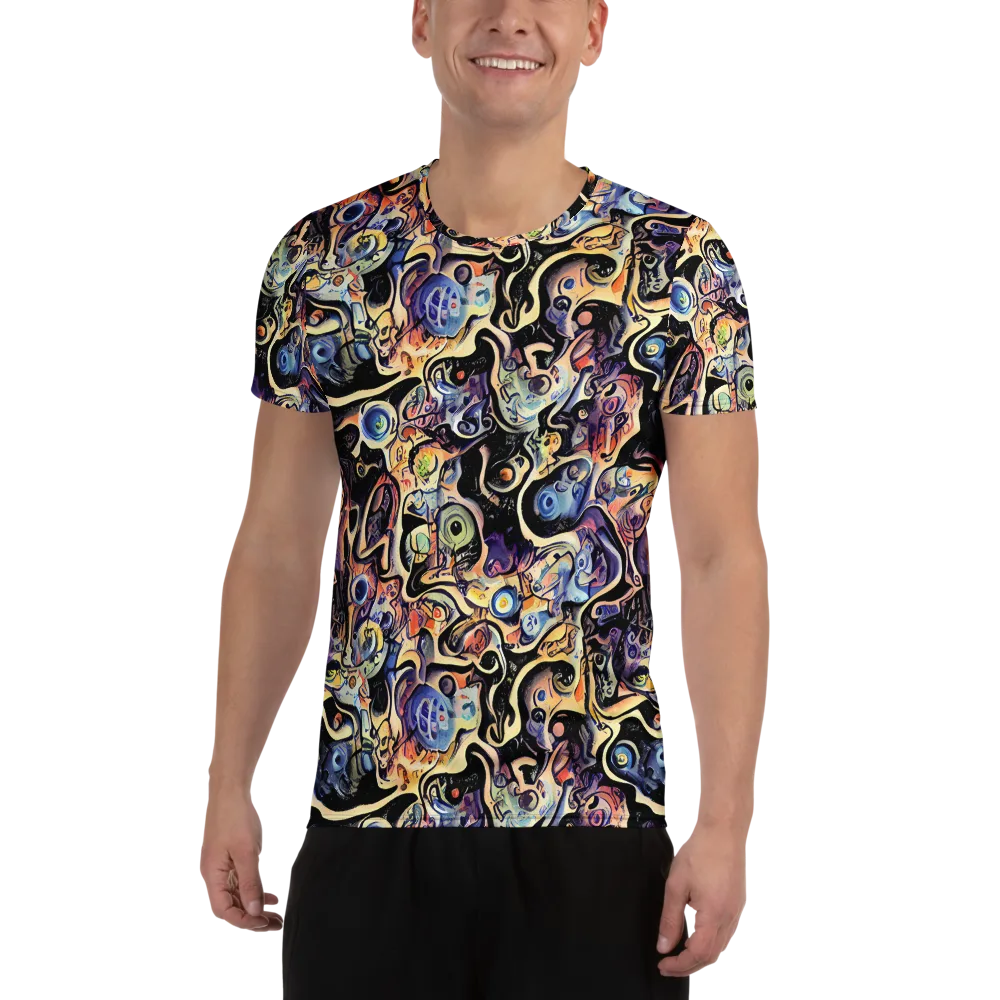 Grosz Galaxy on Men's Athletic T-Shirt — Front