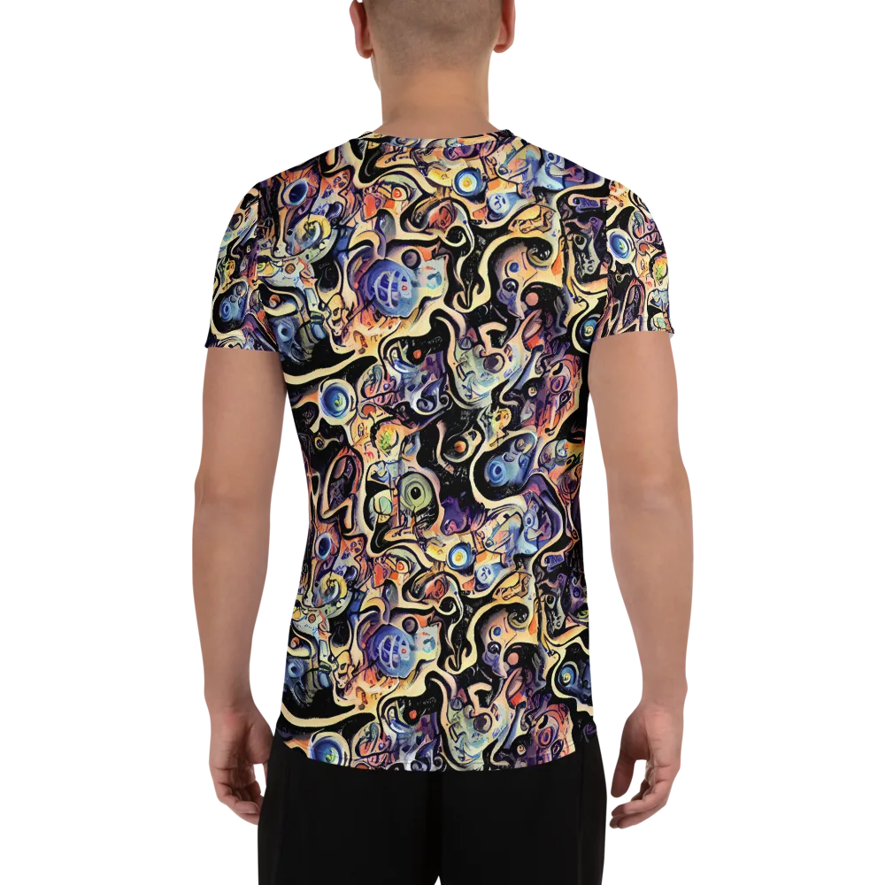 Grosz Galaxy on Men's Athletic T-Shirt — Back