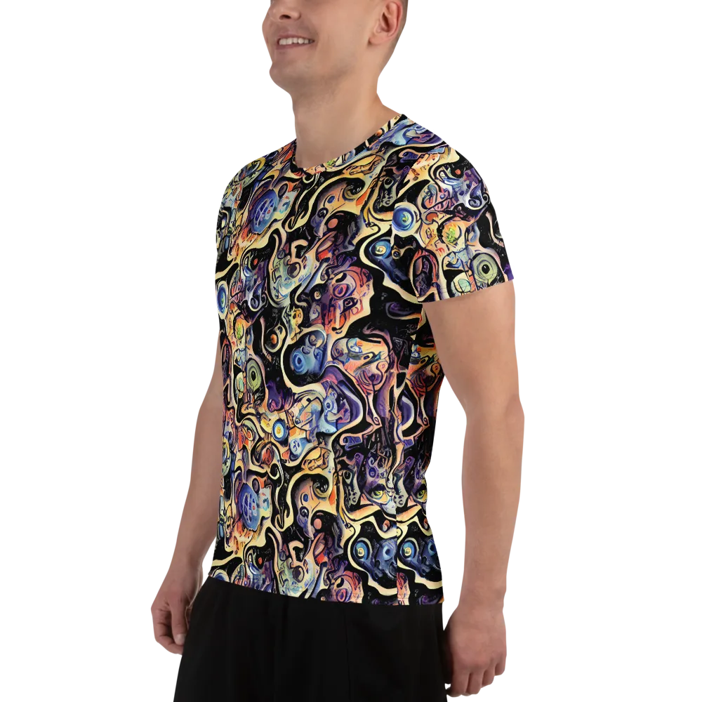 Grosz Galaxy on Men's Athletic T-Shirt — Left