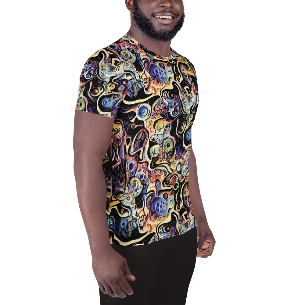Grosz Galaxy on Men's Athletic T-Shirt — Right