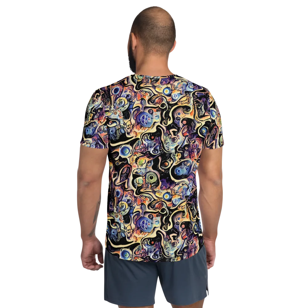 Grosz Galaxy on Men's Athletic T-Shirt — Back