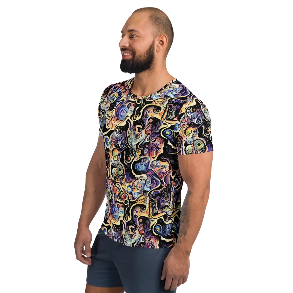 Grosz Galaxy on Men's Athletic T-Shirt — Left