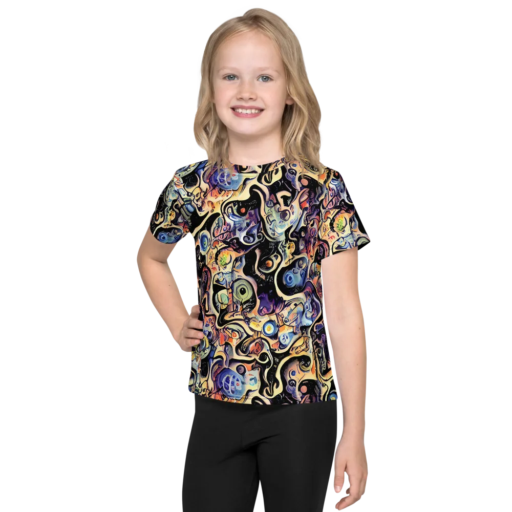 Grosz Galaxy on Kids Crew Neck T-Shirt — Front