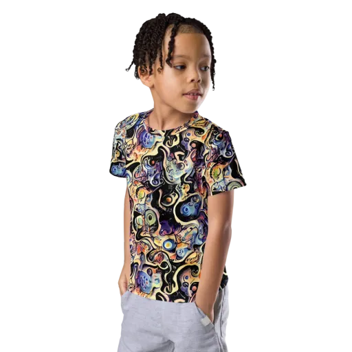 Grosz Galaxy on a Kids Crew Neck T-Shirt