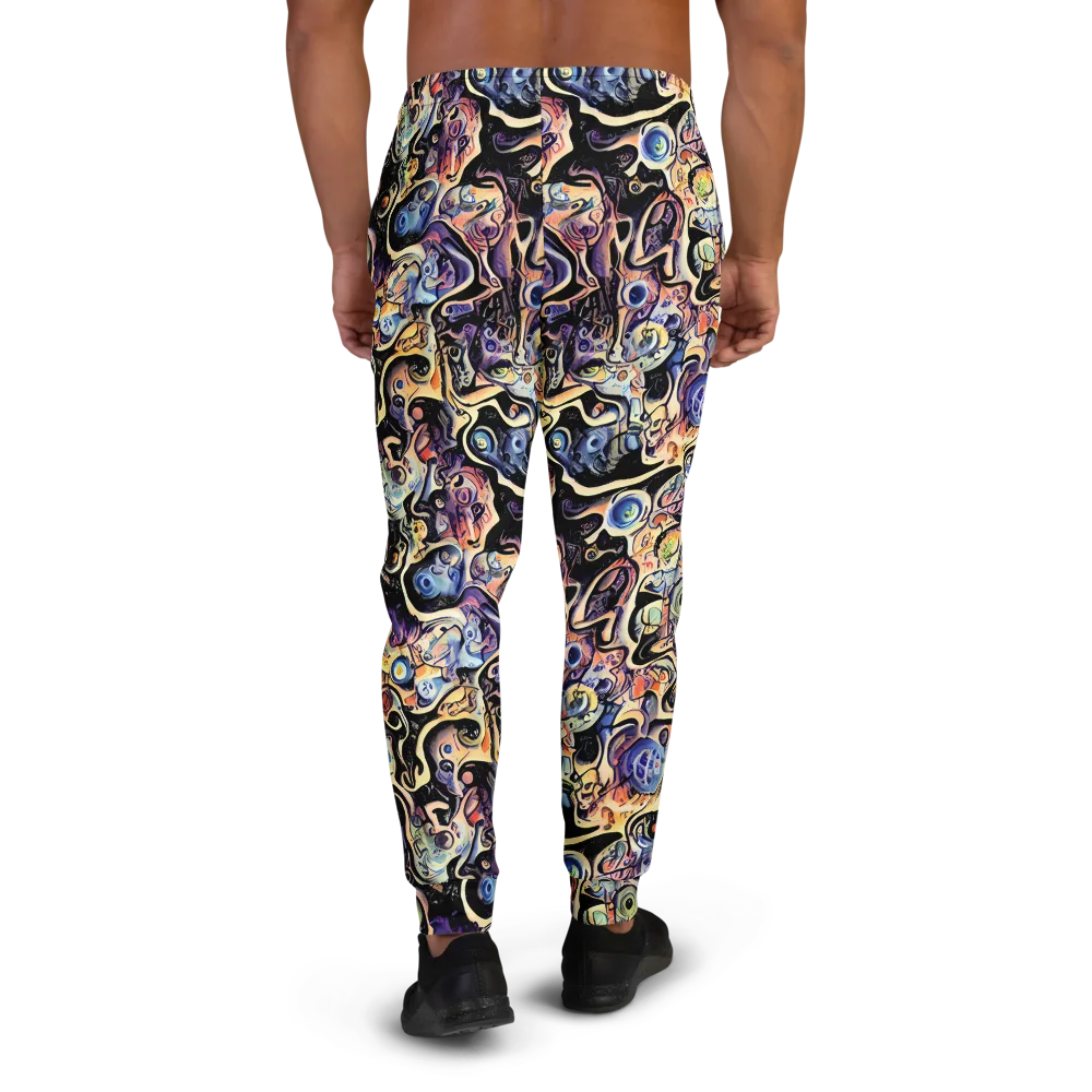 Grosz Galaxy on Men's Joggers — Back