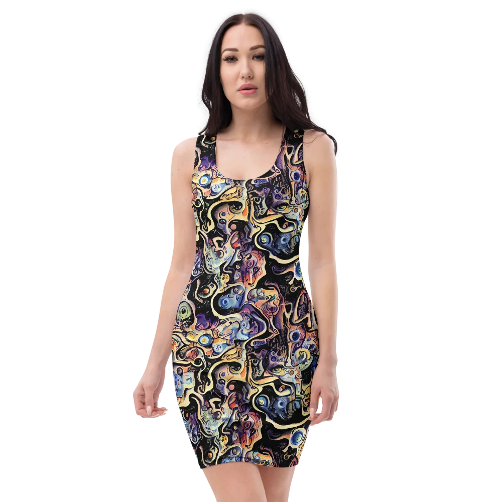 Grosz Galaxy on Bodycon Dress — Front