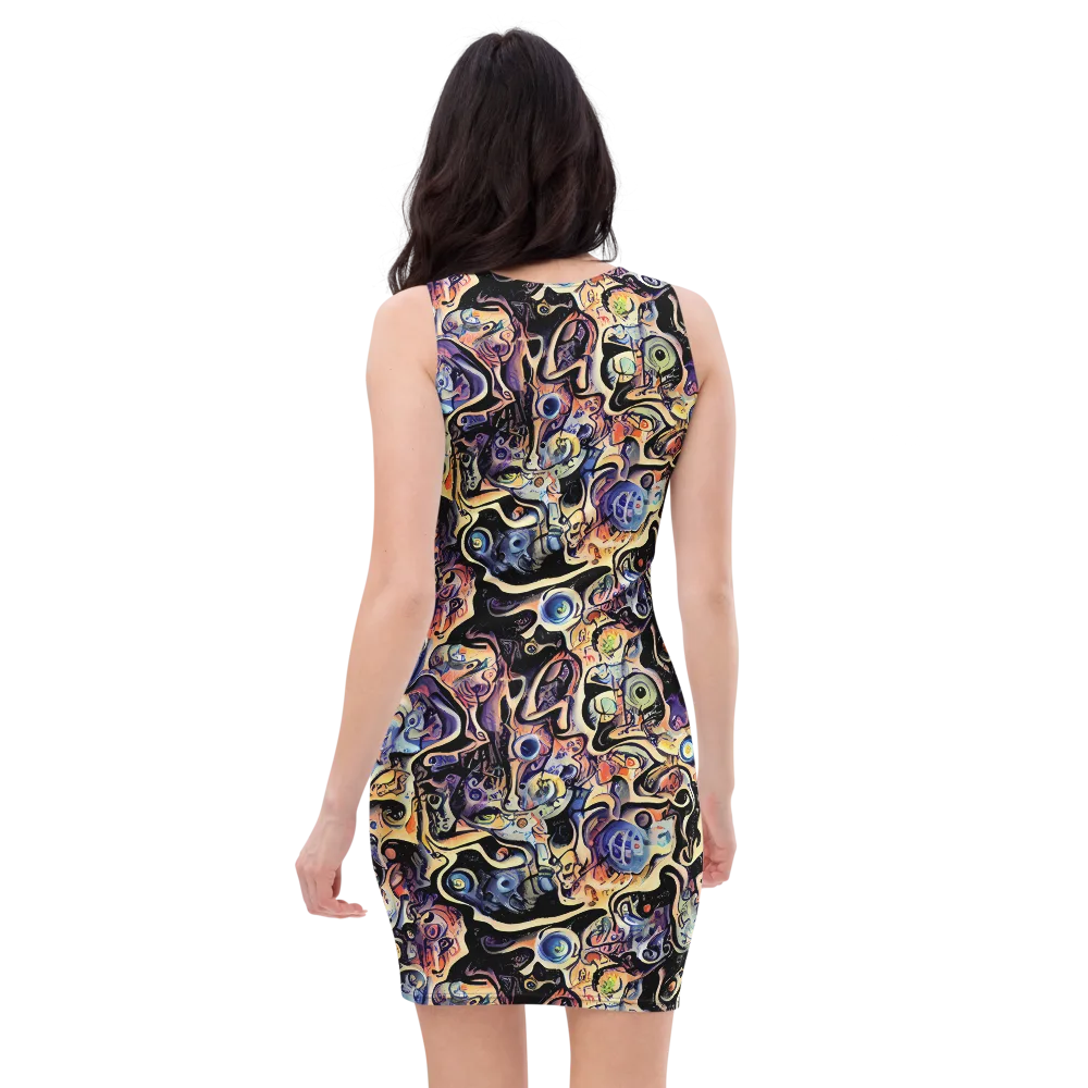 Grosz Galaxy on Bodycon Dress — Back