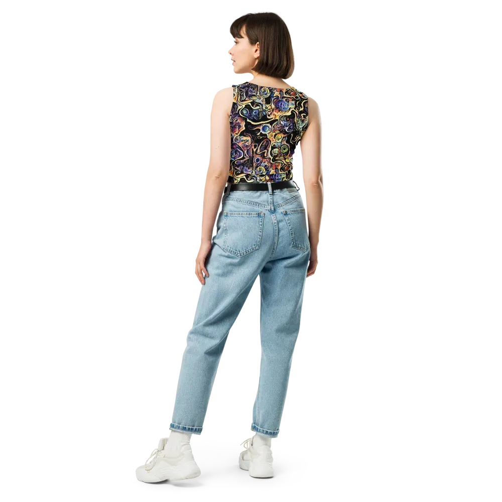 Grosz Galaxy on Crop Top — Back