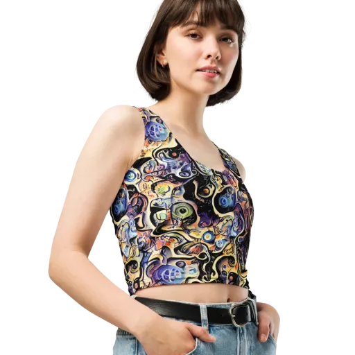 Grosz Galaxy on a Crop Top