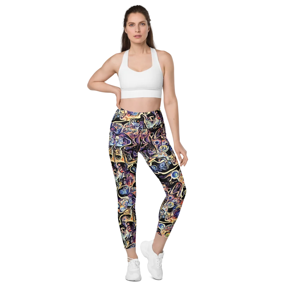 Grosz Galaxy on Leggings with Pockets — Front
