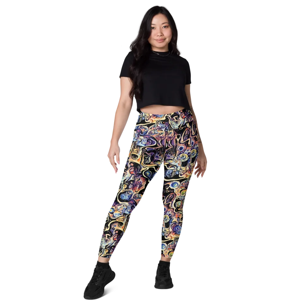 Grosz Galaxy on Leggings with Pockets — Front